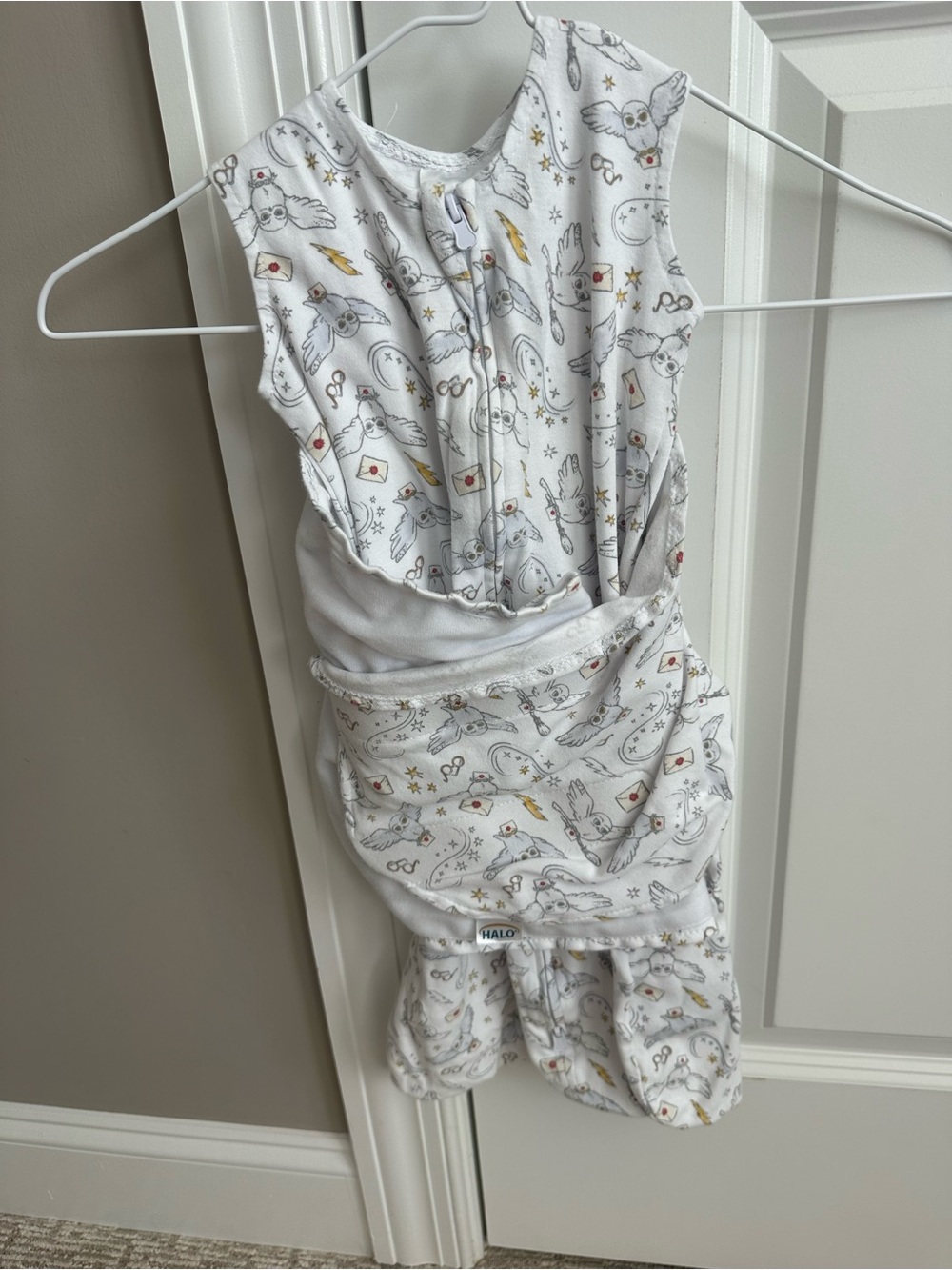 HALO Harry Potter White Sleepsack Swaddle
